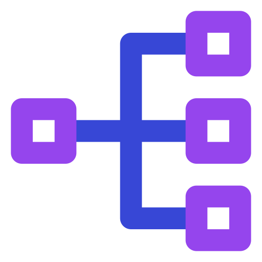 distribución icono gratis