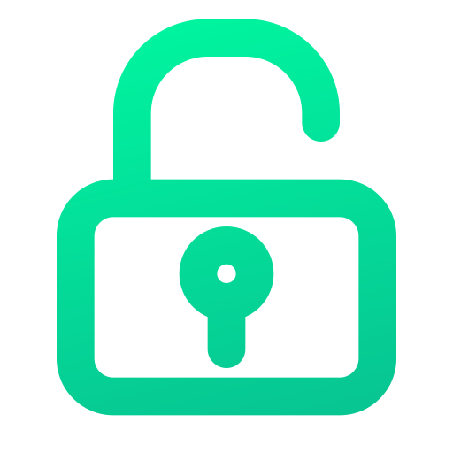 Unlocked free icon