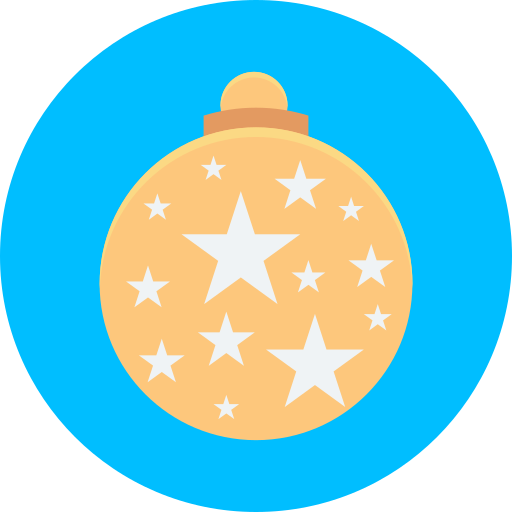 bola de adorno icono gratis