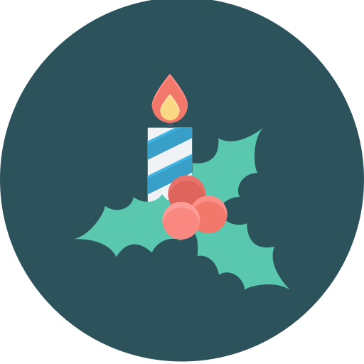 adornos navideños icono gratis