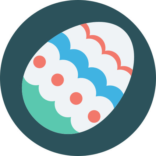 huevo de navidad icono gratis