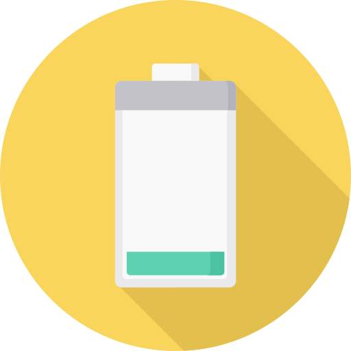 batería baja icono gratis