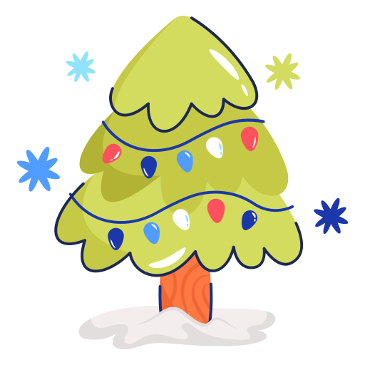árbol de navidad icono gratis