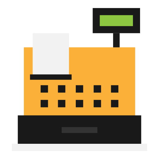 caja registradora icono gratis