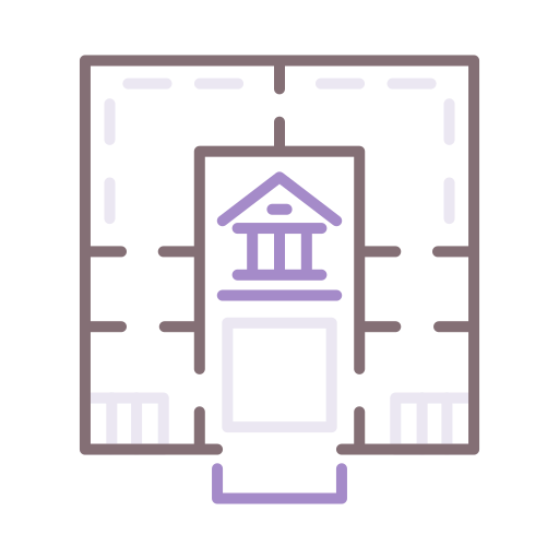 mapa del museo icono gratis