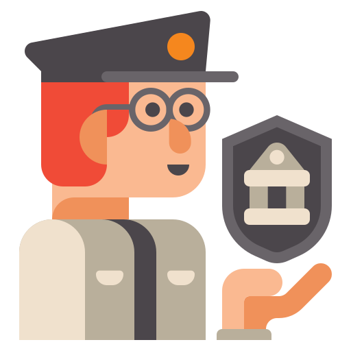 Museum guard free icon