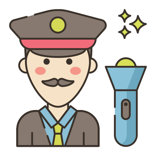 박물관 경비원 무료 아이콘