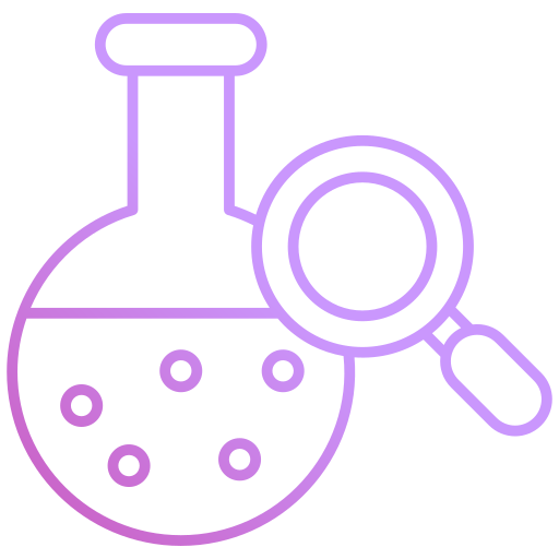 análisis químico icono gratis
