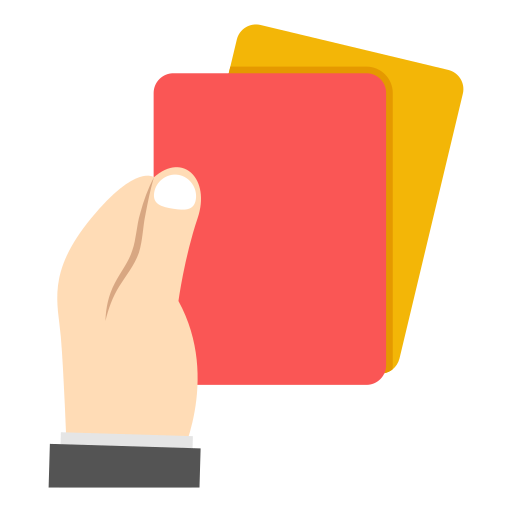 tarjetas de penalización icono gratis