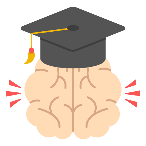 mente educativa icono gratis
