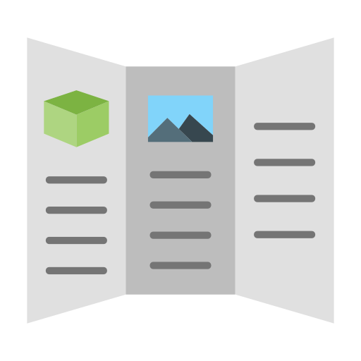 folleto icono gratis