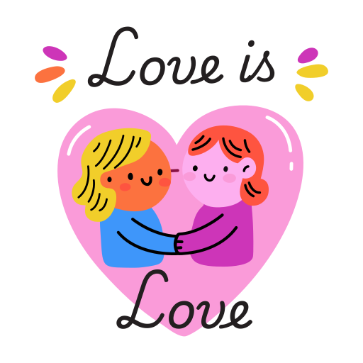 las lesbianas se aman icono gratis