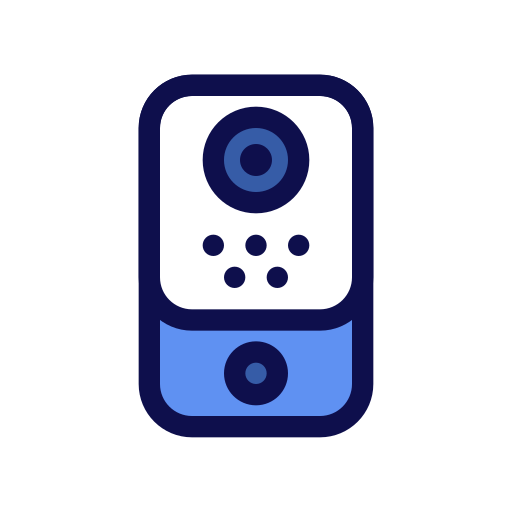 cámara con timbre icono gratis