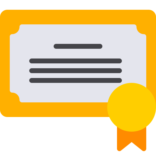 certificado icono gratis