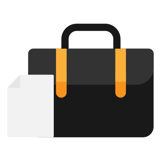 maletín icono gratis