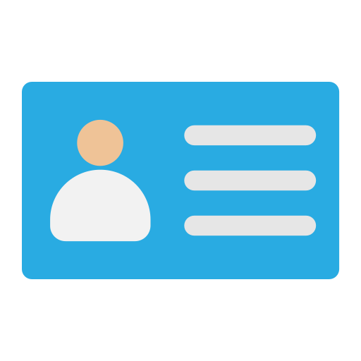 tarjeta de identificación icono gratis