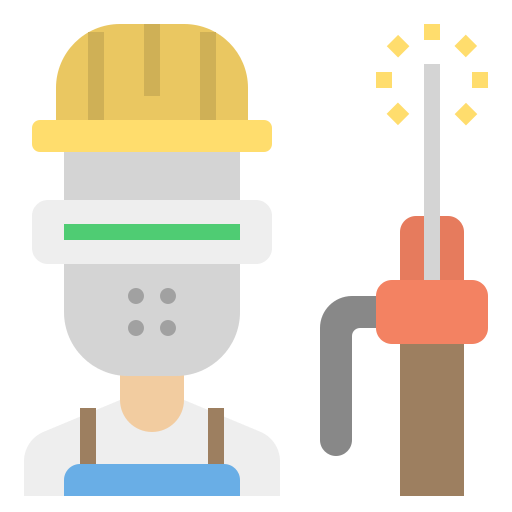 Welder Ultimatearm Flat icon