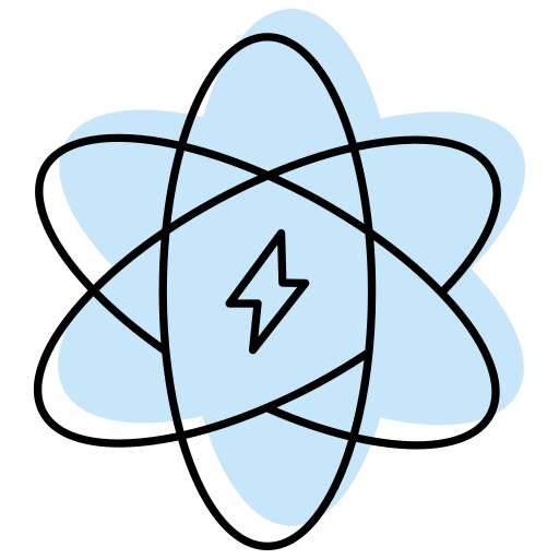 energía atómica icono gratis