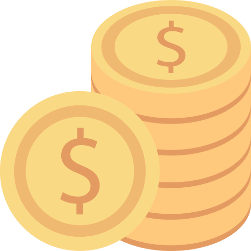 pièces de monnaie en dollars Icône gratuit pièces de monnaie en dollars Icône gratuit
