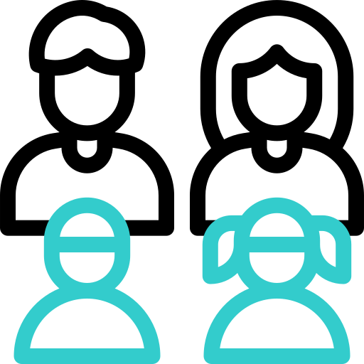 miembros de la familia icono gratis