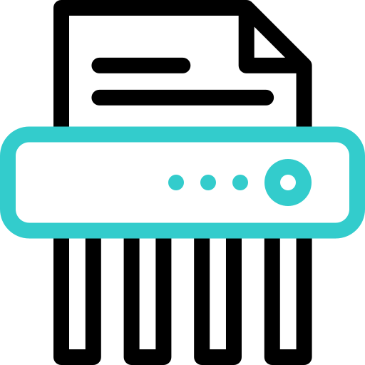 trituradora de papel icono gratis