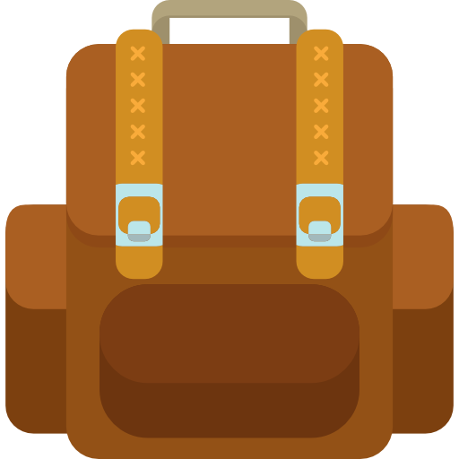 Brown Backpack PNG Clip Art - Best WEB Clipart