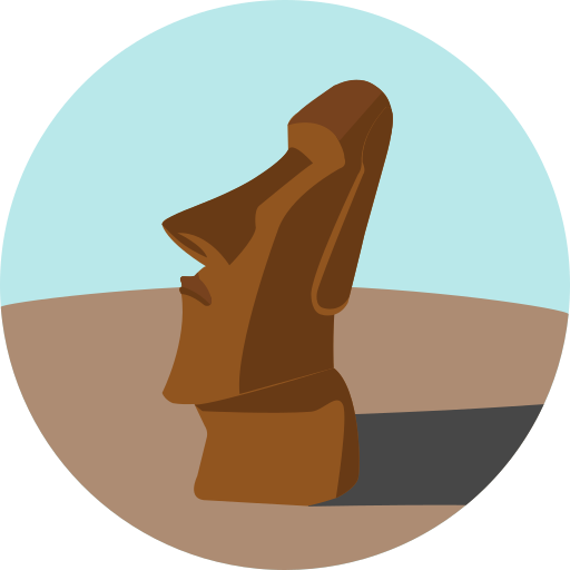 Moai Emoji Logo Silhouette For Download @
