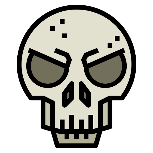 Skull Smalllikeart Lineal Color icon