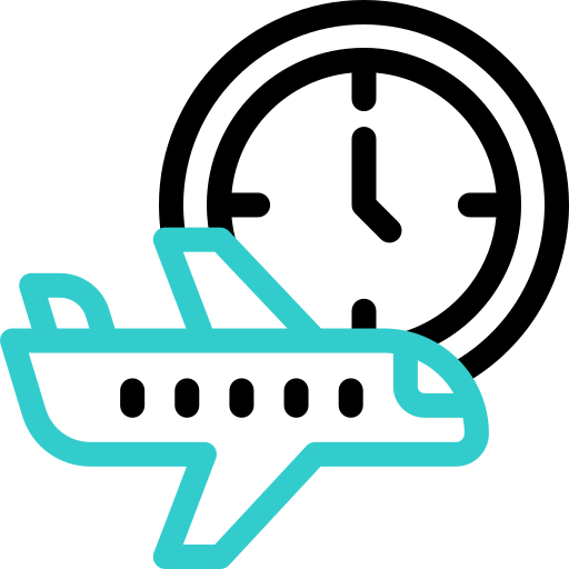 descompensación horaria icono gratis