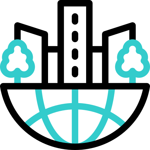 ciudad verde icono gratis