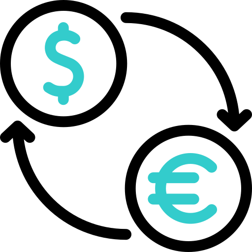 change de devises Icône gratuit
