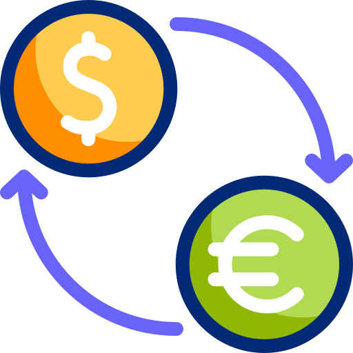 change de devises Icône gratuit