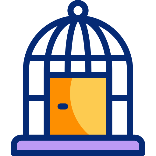 jaula de pájaros icono gratis