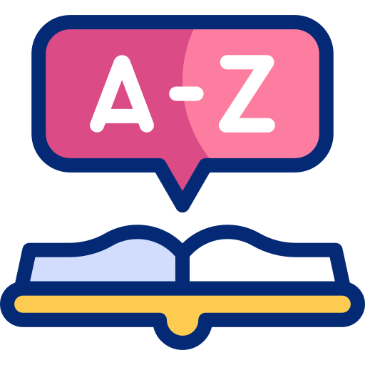 vocabulario icono gratis