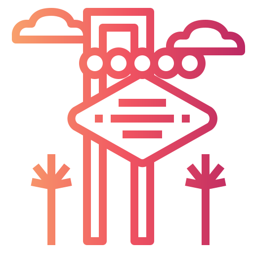 Las vegas icono gratis