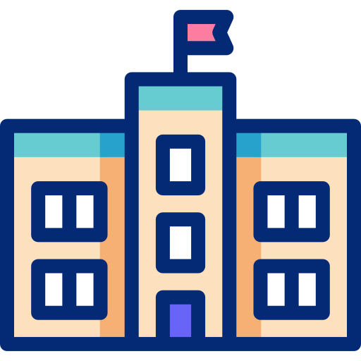 bâtiment scolaire Icône gratuit bâtiment scolaire Icône gratuit