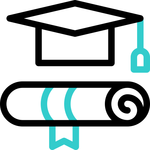 diploma de sombrero de graduación icono gratis