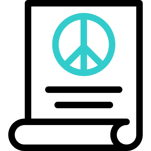 signo de la paz icono gratis