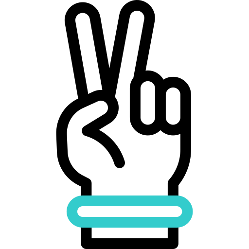 main de la paix Icône gratuit main de la paix Icône gratuit