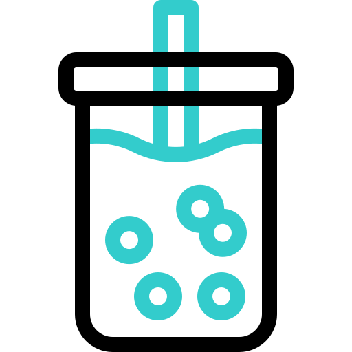 té de burbujas icono gratis