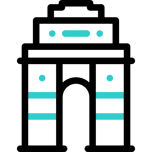 puerta de la india icono gratis