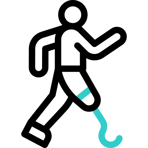 Walking disabled free icon Walking disabled free icon
