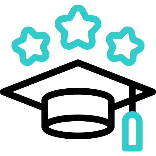 birrete de graduación icono gratis