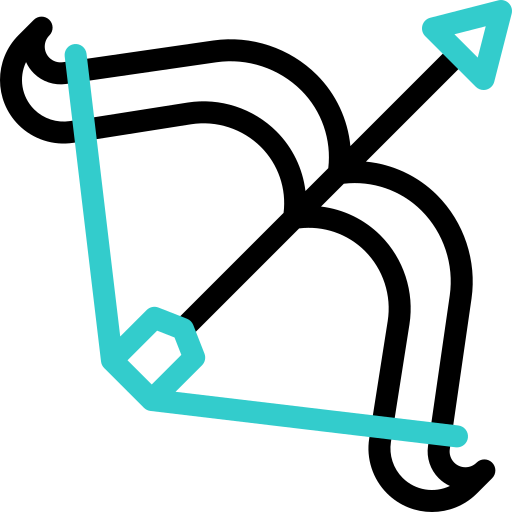 Bow and arrow free icon Bow and arrow free icon