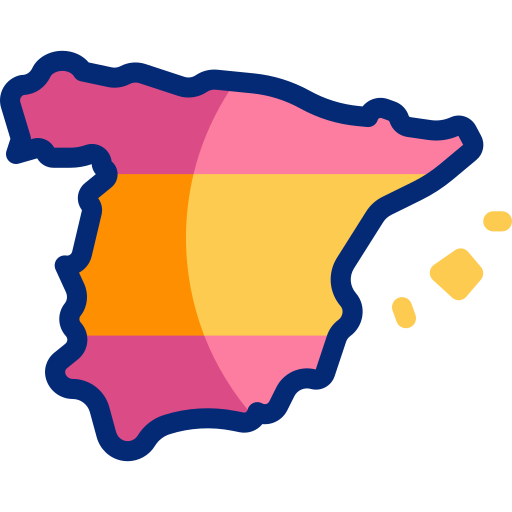 mapa da espanha grátis ícone