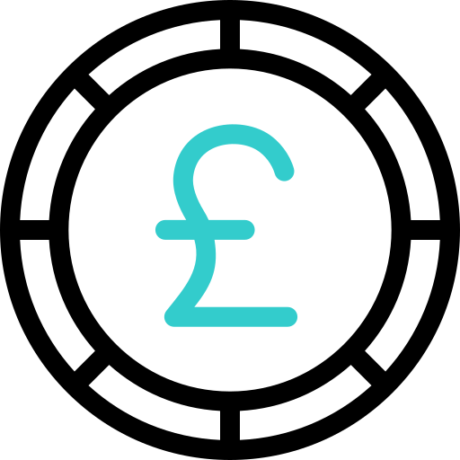 Pound coin free icon