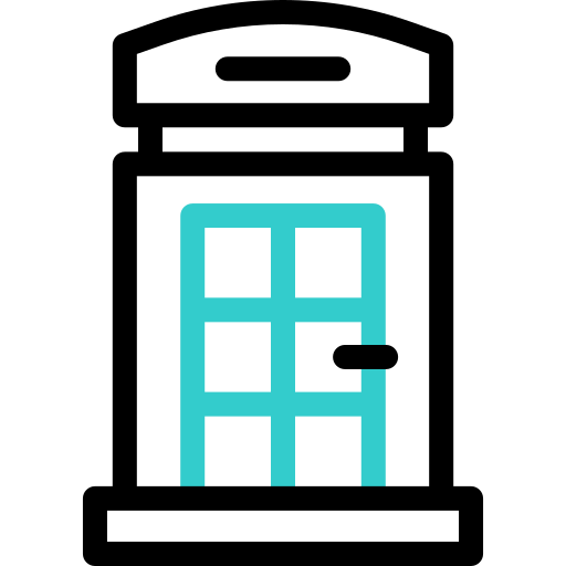 Telephone booth free icon Telephone booth free icon