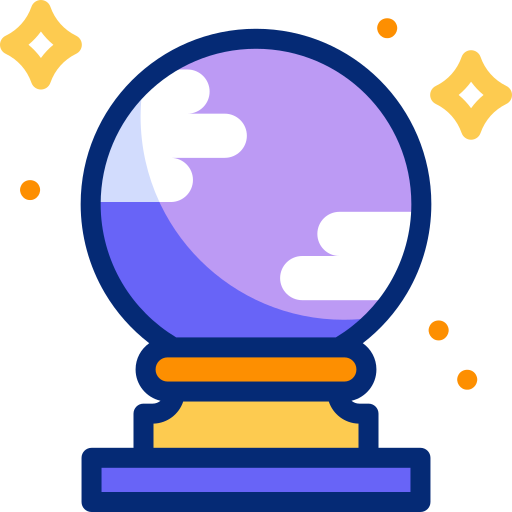 Crystal ball free icon
