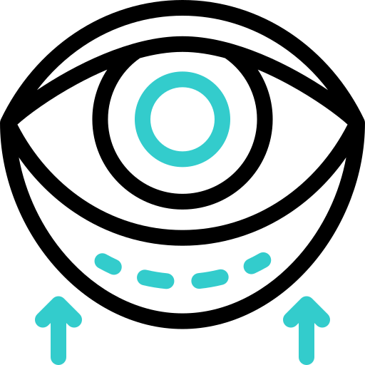 bolsas debajo de los ojos icono gratis