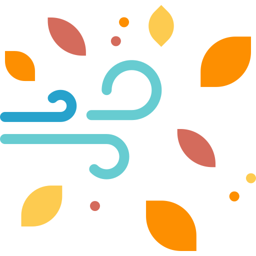Wind leaves free icon
